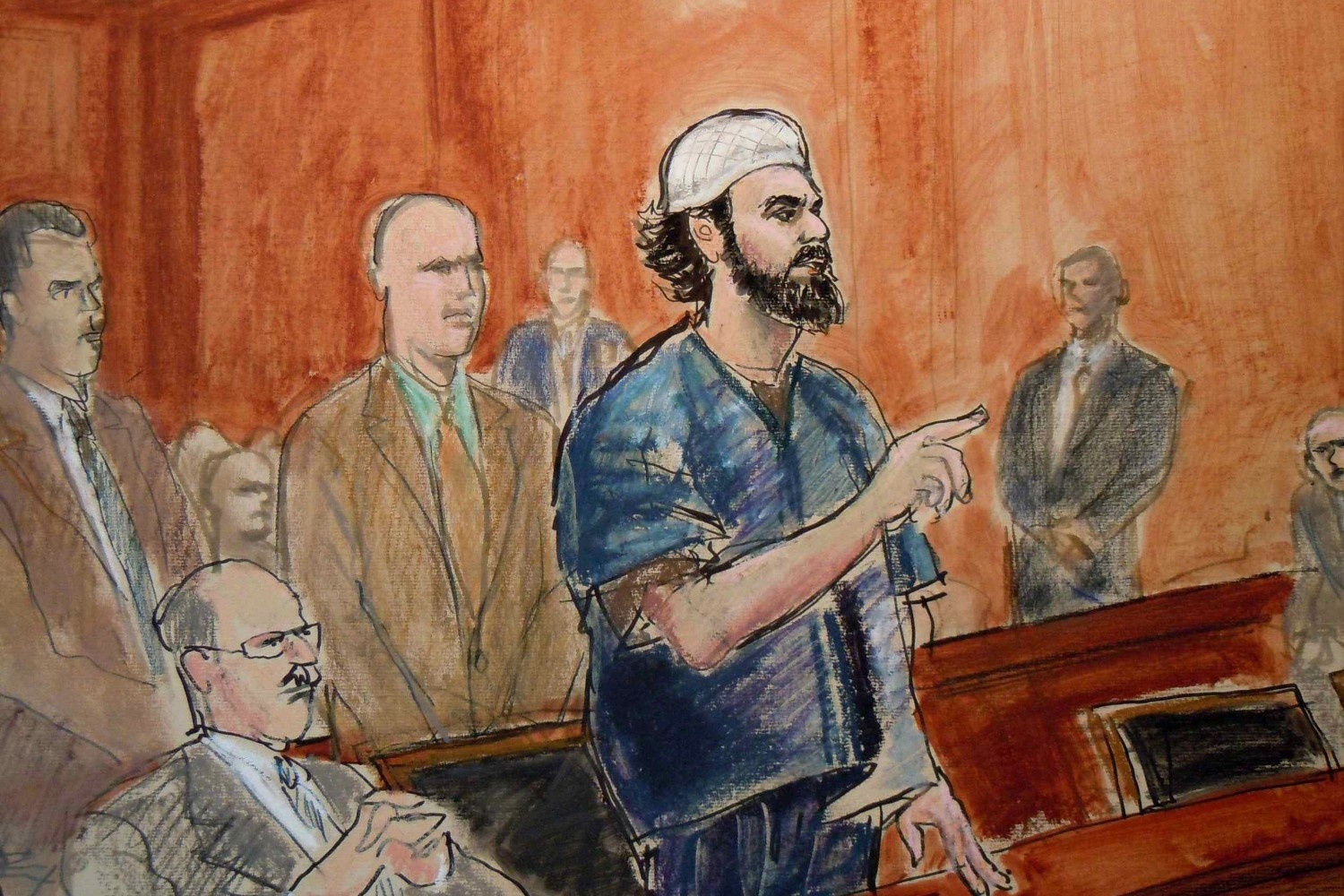 Courtroom Sketch 4